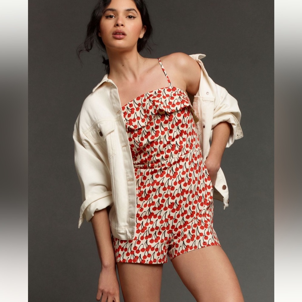 Corey Lynn Calter Cherry Romper